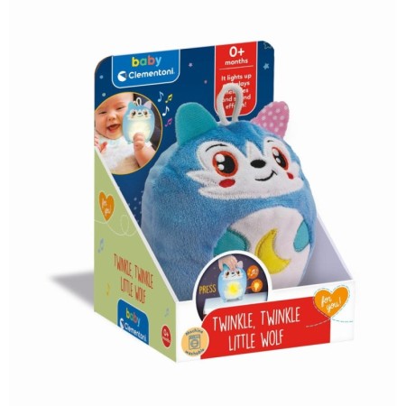 Clementoni - Jucarie lup de plus cu lumina de noapte si sunete pentru relaxare si somn linistit Clementoni - 1
